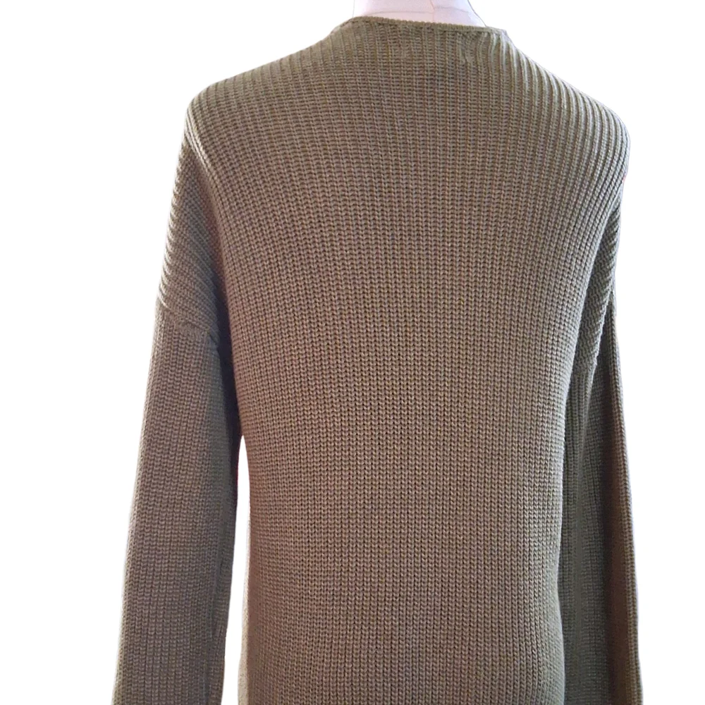 Universal Thread Cardigan Green Rib Knit Womens Size Medium